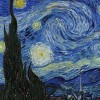 Звездная ночь Ван Гога. Мастер-класс по созданию картины из фетра и шерсти