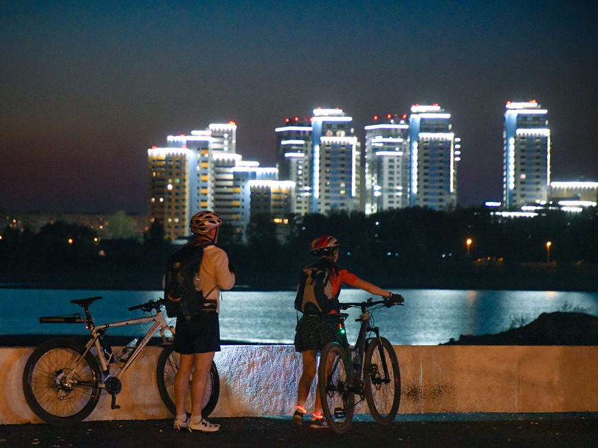 Ночной велофест в Казани 2021